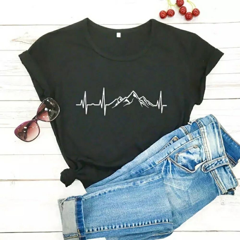 Heartbeat Mountains Tee Shirt